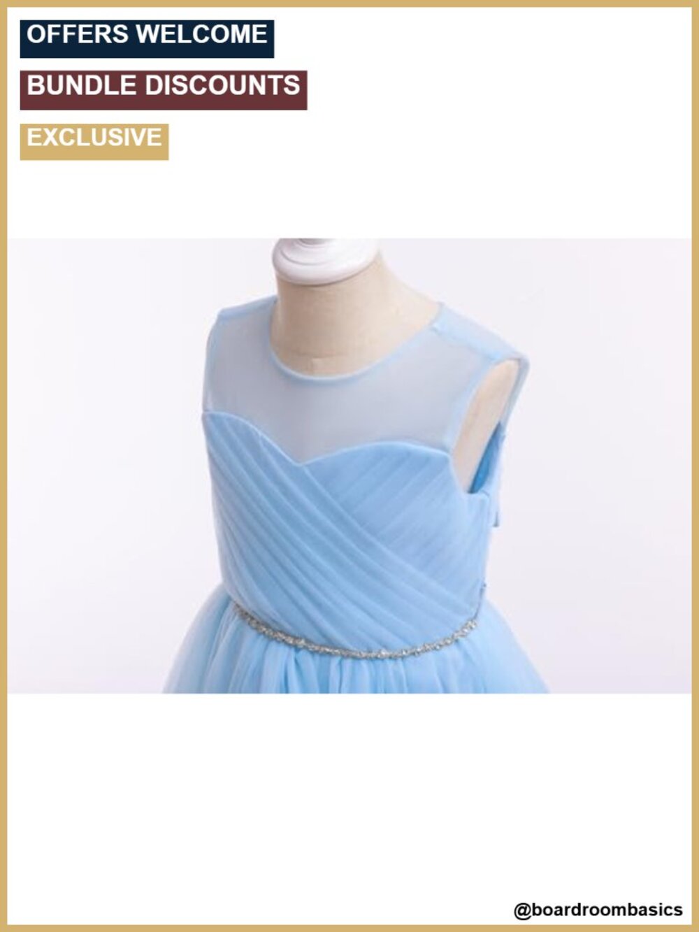 Girls Tulle A-Line Flower Girl Wedding Dress Formal Pageant - Picture 5 of 6